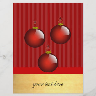 3 Red Ornaments Flyer