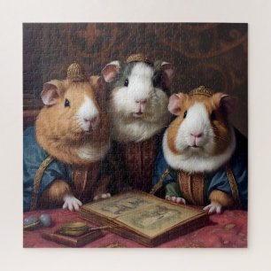 3 Renaissance Guinea Pigs Jigsaw Puzzle