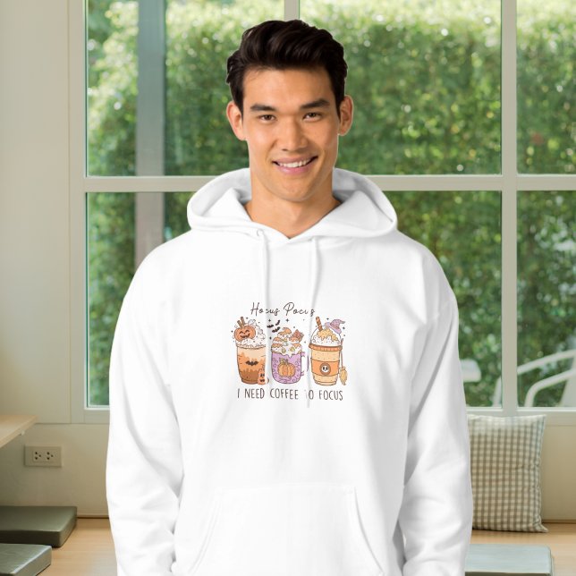 3 Retro Halloween Coffee, Hocus pocus Frapuccino Hoodie (Creator Uploaded)