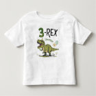 3-Rex Cute Dinosaur Theme 3rd Birthday Party Name
