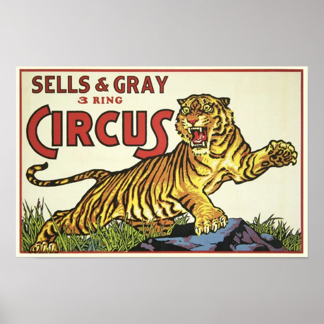 3 Ring Circus - circa 1930 Poster (Front)