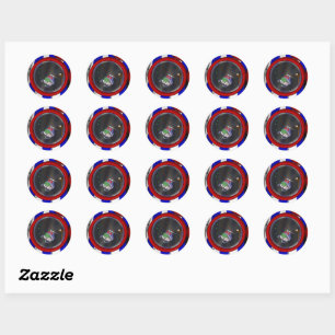 3 Ring Circus - Clown - Classic Round Sticker