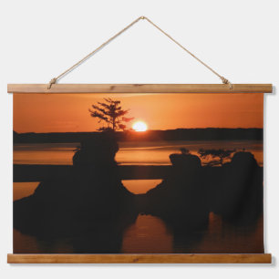 3 Rocks sunset Hanging Tapestry