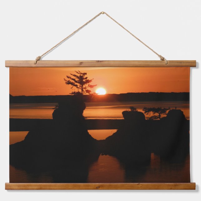3 Rocks sunset Hanging Tapestry (Front)