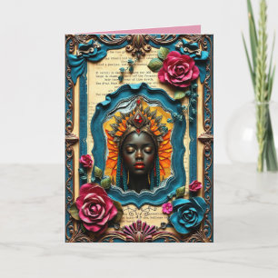 3 Roses Folded Note Card