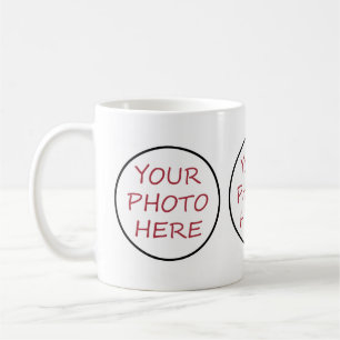 3 ROUND Photos Make Your Own Mug New Pet Cat Dog