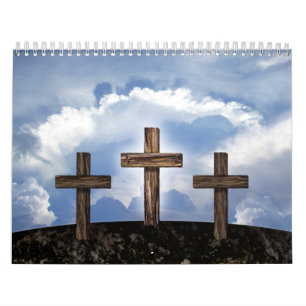 3 Rugged Crosses with Sky Calendar
