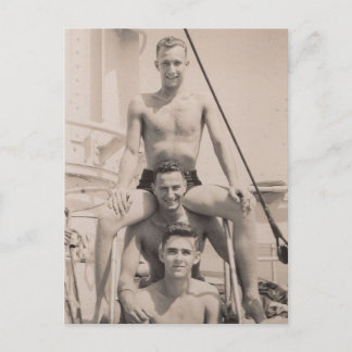 3 Sailors Postcard