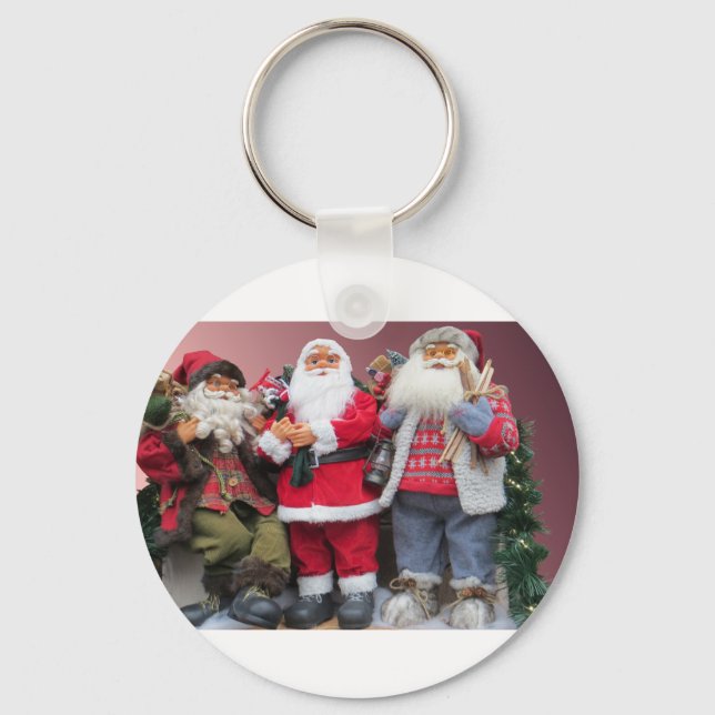 3 Santas Key Ring (Front)
