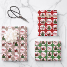 3 Sets Christmas Wrapping Paper 