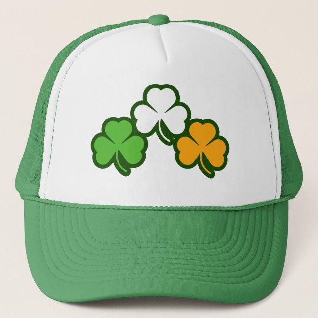 3 Shamrock Trucker Hat (Front)