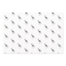 3 sheet Funny Aussie Rudolf Xmas wrapping