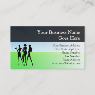 3 Shopping Women Friends Business Card