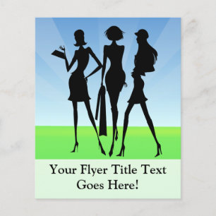 3 Shopping Women Friends Flyer