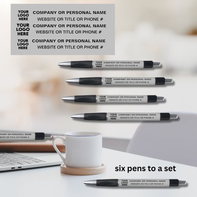 3-Sided Logo Business Grey with Black  (Creator Uploaded)