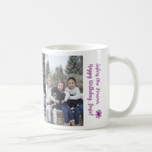 3 Sisters Forever Happy Birthday Photos Customise Coffee Mug