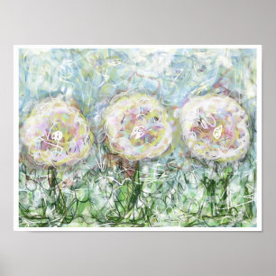 3 Sisters Poster Original Abstract Art