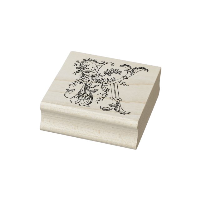 3 sizes rubber stamp Monogram Initial Letter K (Stamp)