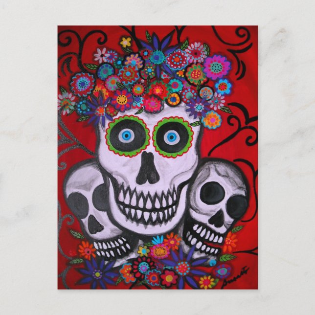 3 SKULLS POSTCARD (Front)