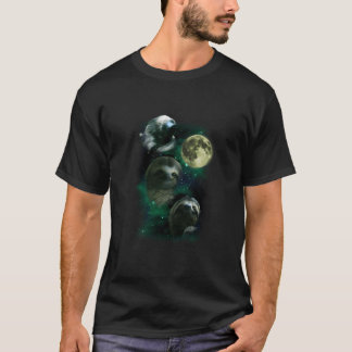 3 Sloth Moon Funny Parody T-Shirt