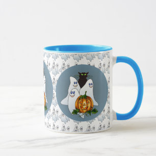 3 SPOOKS, JACK & CAT by SHARON SHARPE Mug