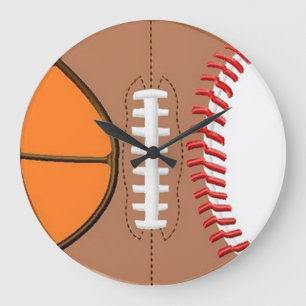 3 Sport Ball Wall Clock