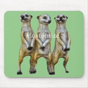 3 Standing Meerkats Thunder_Cove  Mouse Pad