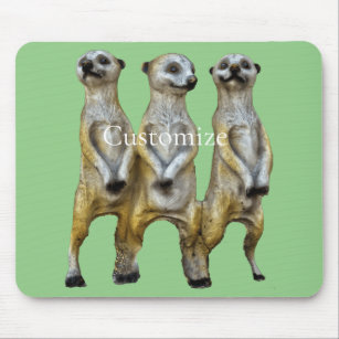 3 Standing Meerkats Thunder_Cove  Mouse Pad