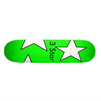 3 Star Designs Green Skatboard Skateboard