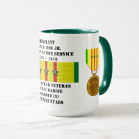 3 STARS COMBAT MARINE VIETNAM WAR VETERAN