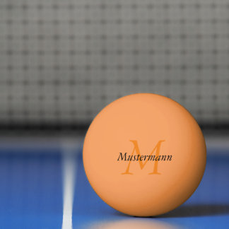 3 stars personalized with monogram ping pong ball