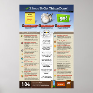 3 Steps To Get Things Done Poster
