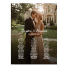 3 tables elegant photo wedding seating chart