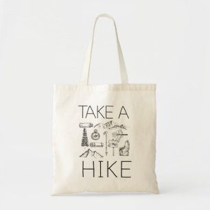 3 take a hike tote bag