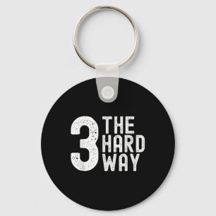 3 The Hard Way Basketball, Streetball Rec League P Key Ring