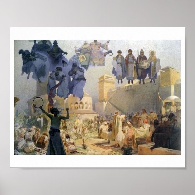 #3 The Introduction of the Slavonic liturgy, Mucha Poster (Front)