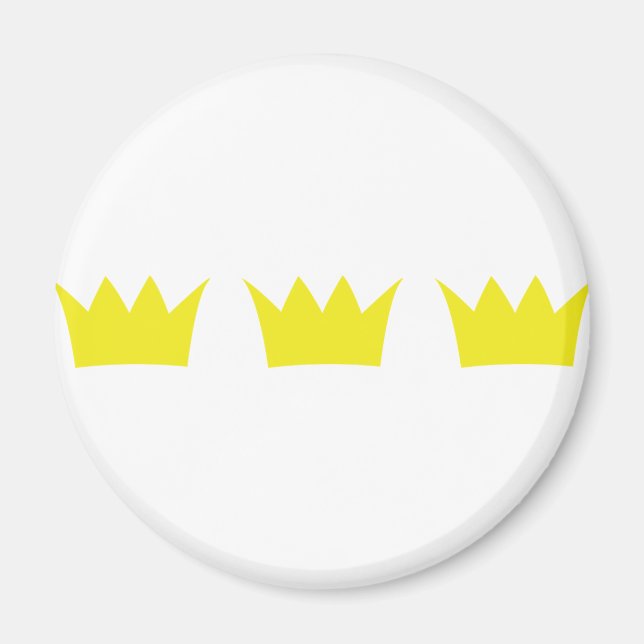 3 three king crowns magnet (Front)