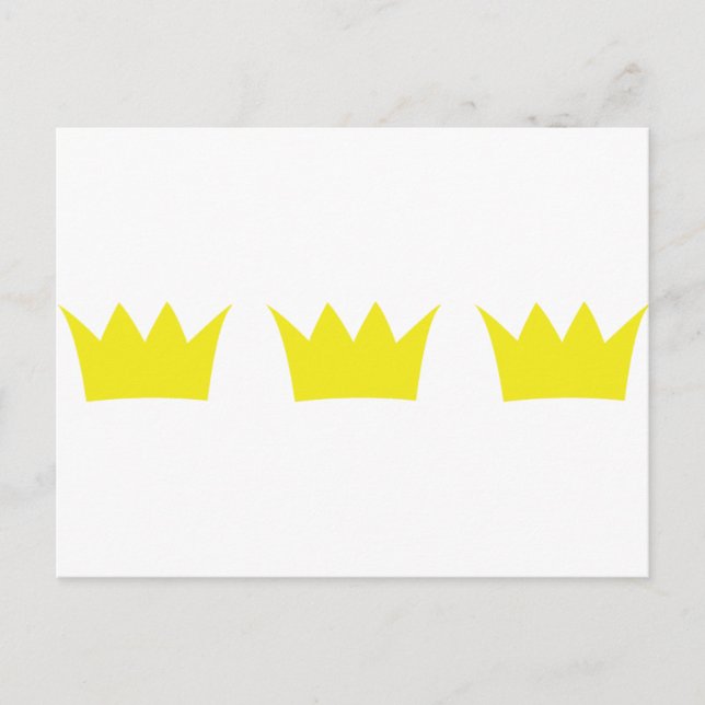 3 three king crowns postcard (Front)