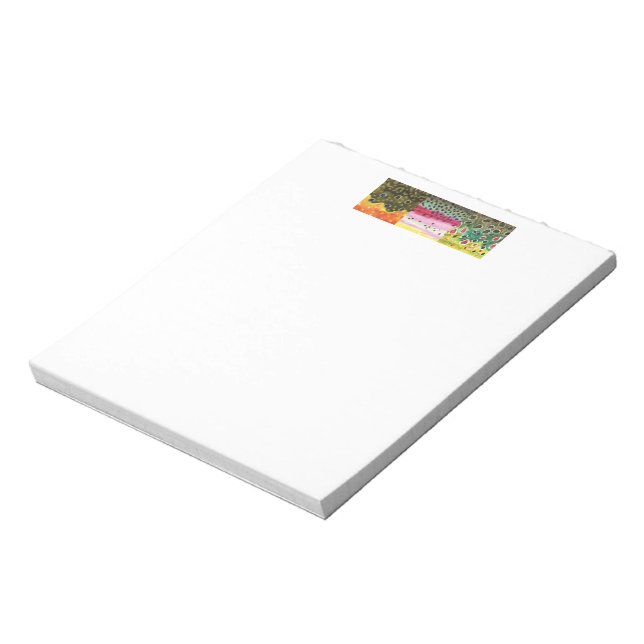 3 Trout Skins: Brook, Rainbow, Brown - Fly Fishing Notepad (Rotated)