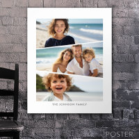 3 Uneven Photo Collage - Funky Quadrilateral Art