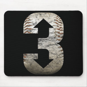 3 Up 3 Down  Three Up Three Down Baseball  Mouse Pad