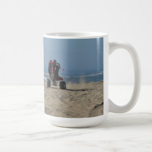 3 Wheelers riding Wheelies at the Beach! Coffee Mug