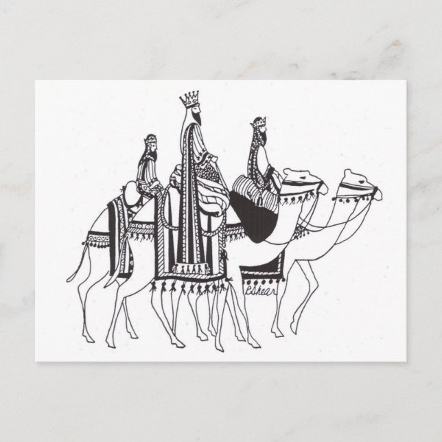 3 Wise Men Postcard (Front)