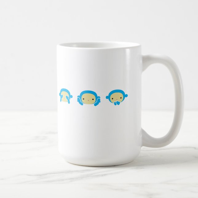 3 Wise Monkeys Coffee Mug (Right)