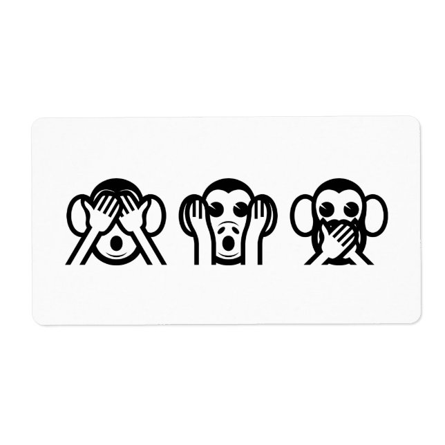 3 Wise Monkeys Emoji (Front)