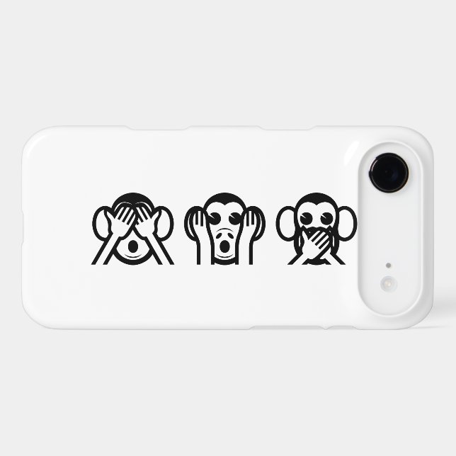 3 Wise Monkeys Emoji (Back (Horizontal))