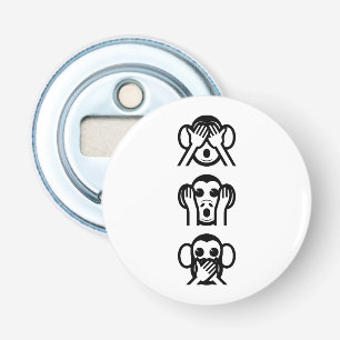 3 Wise Monkeys Emoji Bottle Opener