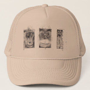 3 wise Monkeys for Chinese New Year Zodiac Hat