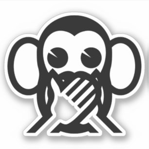 3 Wise Monkeys Iwazaru 言わざる Speak NO Evil Emoji