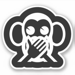 3 Wise Monkeys Iwazaru 言わざる Speak NO Evil Emoji